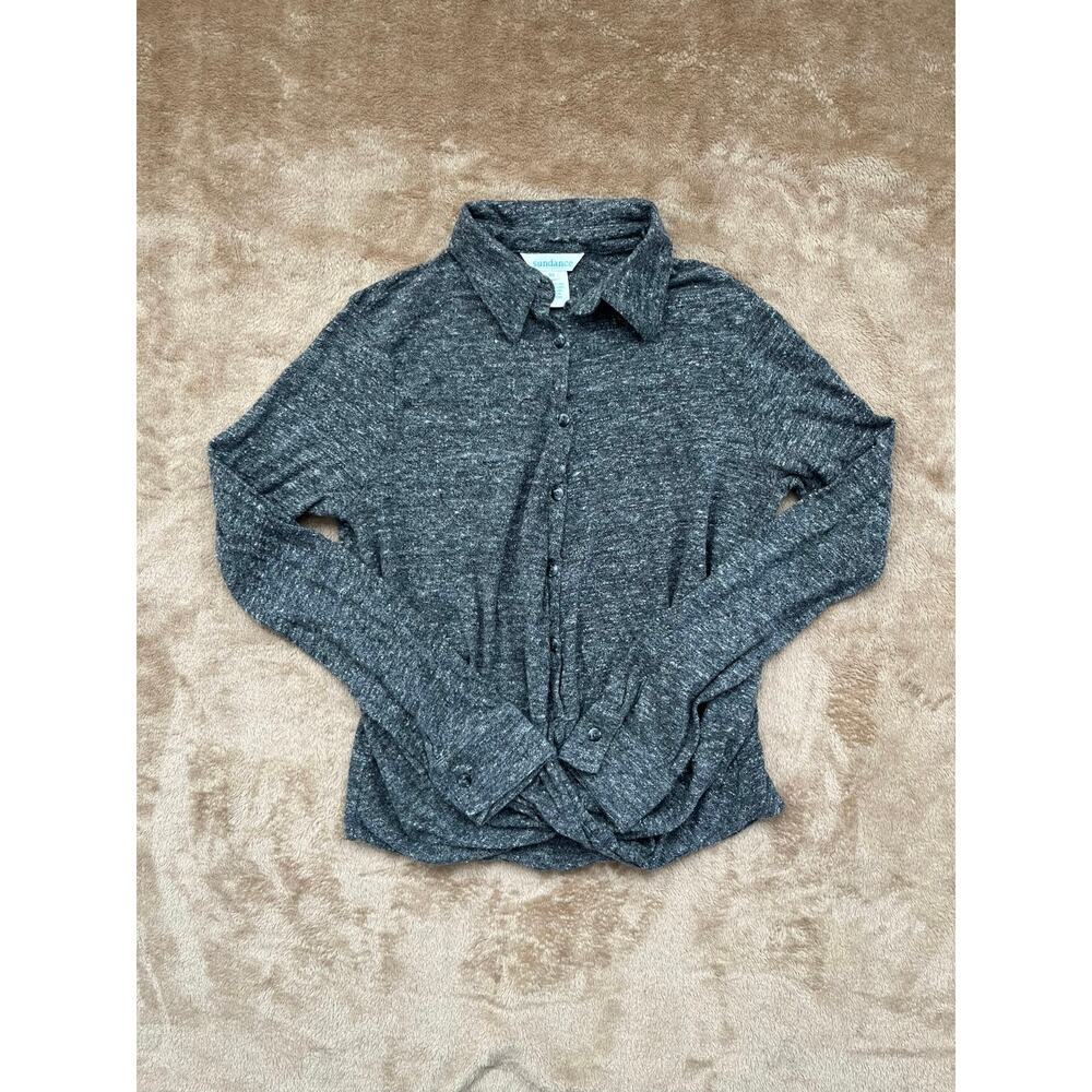 Sundance Modern Twist Button Up Gray‎ Shirt Women’s Size XS